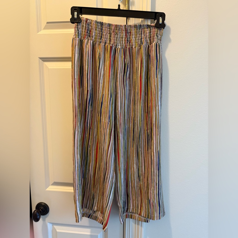 Colorful Striped Wide-Leg Pants- Beach or Cover Up (8)